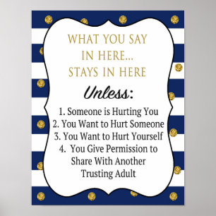 Berufliches Vertraulichkeitspaket Poster