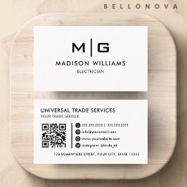 Berufliches Weiß und Schwarz Visitenkarte