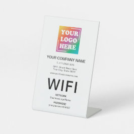 Berufliches Wifi für benutzerdefiniertes Firmenlog Sockelschild