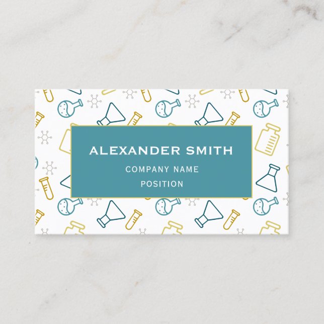 Berufliches Wissenschaftsunternehmen Visitenkarte (Vorderseite)