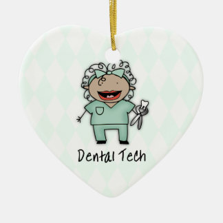 Berufs-Frauen-ZahnarztTech personalisiert Keramikornament