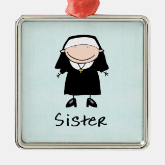 Berufs-Nonnen-religiöse Berufung personalisiert Silbernes Ornament