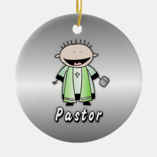 Berufs-Pastor-religiöser Klerus personalisiert Keramikornament