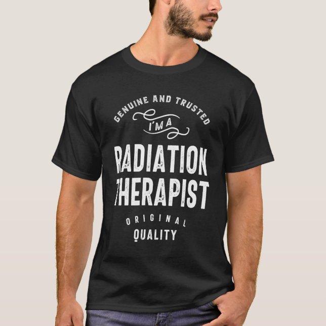 Berufsbezeichnung des Strahlentherapeuten T-Shirt (Vorderseite)
