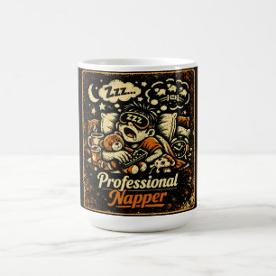 Berufsschläfer – Elitäre Schlafhumor-Karriere Kaffeetasse