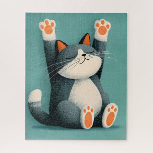 Berufsschläfer Lustige schlafende Katze