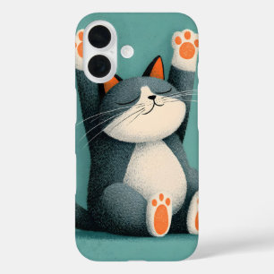 Berufsschläfer Lustige schlafende Katze iPhone 16 Hülle
