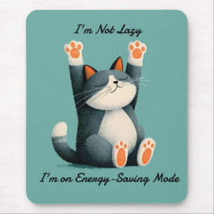 Berufsschläfer Lustige schlafende Katze Mousepad