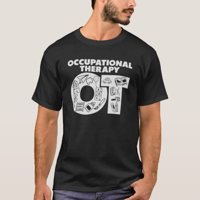 Berufstherapeut OT Therapie Pädiatrische Curati T-Shirt (Vorderseite)