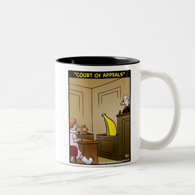 "Berufungsgericht " Zweifarbige Tasse (Rechts)
