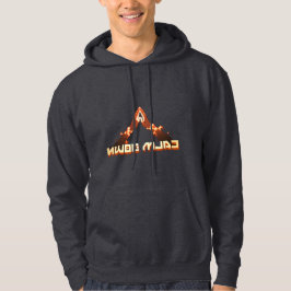 Beruhige dich! Spiegelbild-umgekehrte Typografie Hoodie