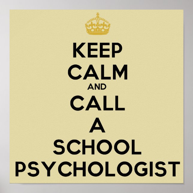 Beruhige dich und rufe einen Psychologen an der Sc Poster (Vorne)