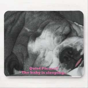 beruhigen Sie das Baby schläft Mousepad