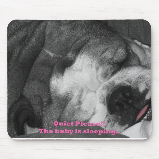beruhigen Sie das Baby schläft Mousepad (Vorne)
