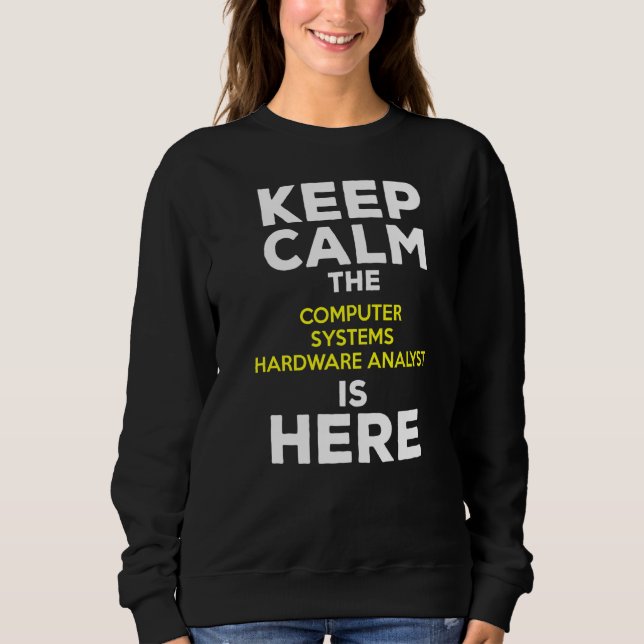 Beruhigen Sie den Hardware-Analyst für Computersys Sweatshirt (Vorderseite)
