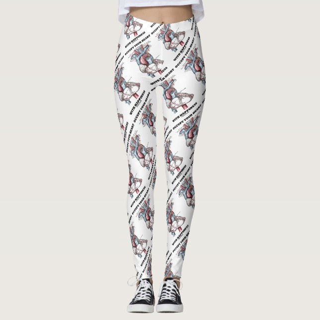 Beruhigen Sie Ihr Herz mit dem Glück Anatomie Rats Leggings (Vorderseite)