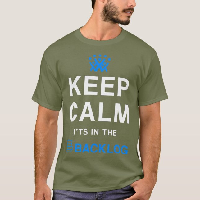 Beruhigen Sie Ihre Daten im Rückstau behalten T-Shirt (Vorderseite)