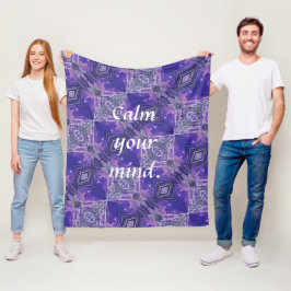Beruhigen Sie Ihre Gedanken Fleece Blanket