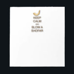 Beruhigen und Blasen eines Shofar Notepad behalten Notizblock<br><div class="desc">Ruhe und Entspannung an einem Shofar behalten</div>