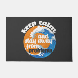 Beruhigen und von Problemen abweichen behalten Fußmatte