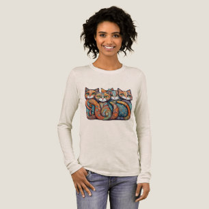 beruhigende Katzen 3 Tri-Blend Shirt