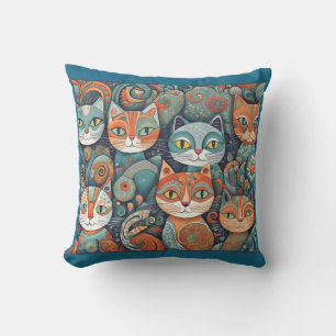 beruhigende Katzen Outdoor-Kissen Kissen