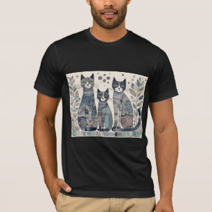 Beruhigende Katzen Tri-Blend-Shirt T-Shirt