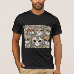 Beruhigende Katzen Tri-Blend-Shirt T-Shirt