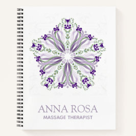 *~* Beruhigende Star Lila Meditative Mandala Notizbuch
