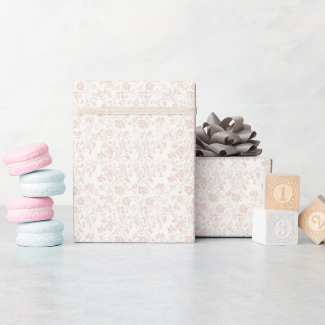 beruhigende, trendige Aprikosenfarbe Geschenkpapier (Babyparty)