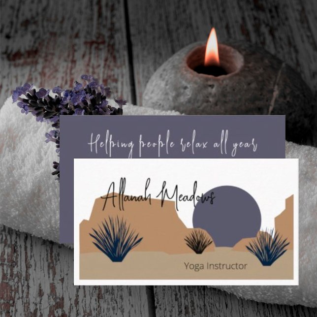 Beruhigende Wüstenmoon Meditation Visitenkarte (Von Creator hochgeladen)