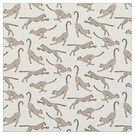 Beruhigender Gepard Leopard neutral warm beige cre Stoff