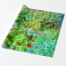 Beruhigendes gelbes abstraktes Geschenkpapier, Ent Geschenkpapier