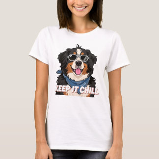 Beruhigter Berner Sennenhund Kunst T-Shirt