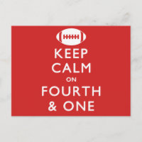 Beruhigung auf Vierten und Eins behalten