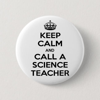 Beruhigung behalten und einen Wissenschaftslehrer Button