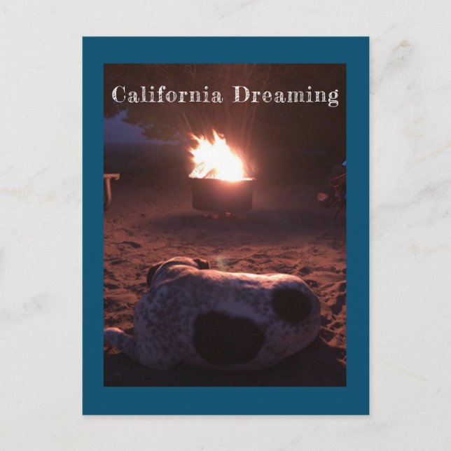 Beruhigung des schlafenden Hundes Postkarte (Vorderseite)