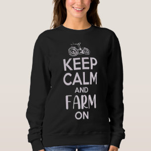Beruhigung und landwirtschaftlicher Betrieb auf de Sweatshirt