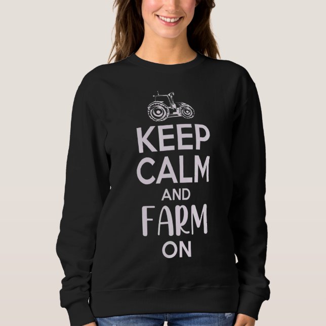 Beruhigung und landwirtschaftlicher Betrieb auf de Sweatshirt (Vorderseite)