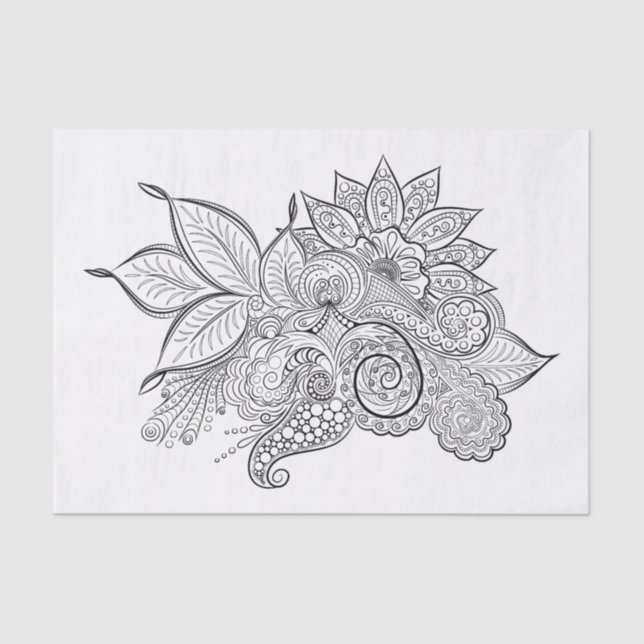 Beruhigungszeitpapier Seidenpapier (Vorderseite)