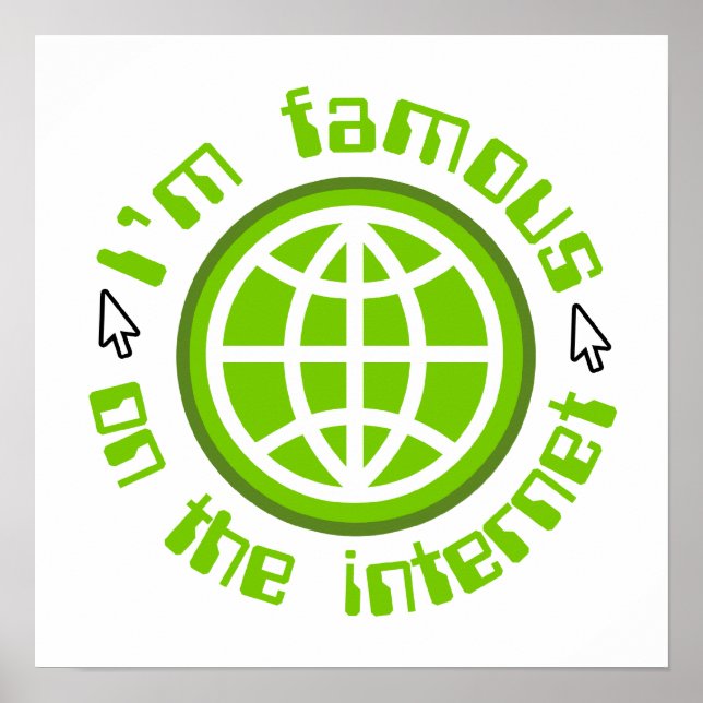 Berühmt im Internet Poster (Vorne)