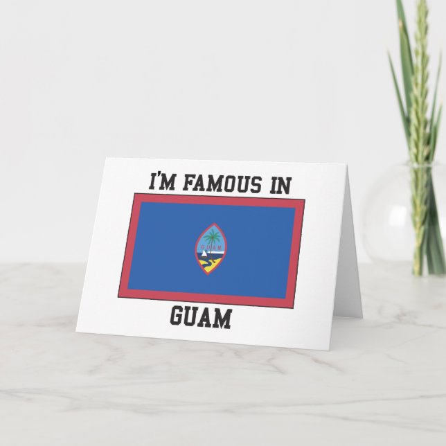 Berühmt in Guam Karte (Vorderseite)