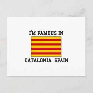 Berühmt in Katalonien Spanien Postkarte