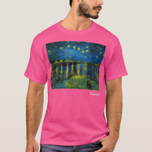 Berühmte Art Starry Night Over the Rhone Van Gogh T-Shirt