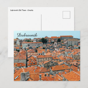 Berühmte Dächer der Altstadt von Dubrovnik - Dalma Postkarte