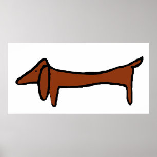 Berühmte Dackel Poster