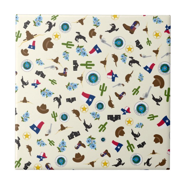 Berühmte Einzelteile Texas-Staat Fliese (Vorderseite)