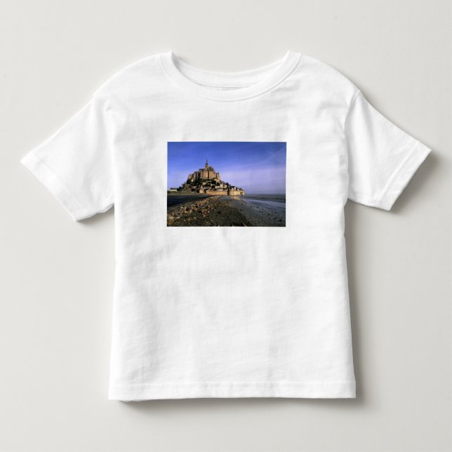 Berühmte Festung Le Mont St. Michel auf der Insel Kleinkind T-shirt (Vorderseite)