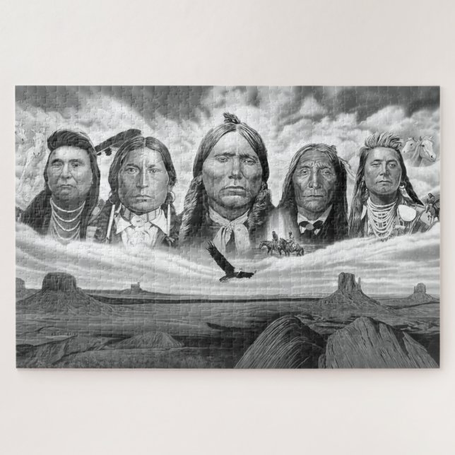 Berühmte indische Chiefs Indianer Horizontal (Horizontal)