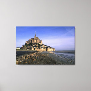 Berühmte Insel-Festung Le Mont St. Michel in Leinwanddruck